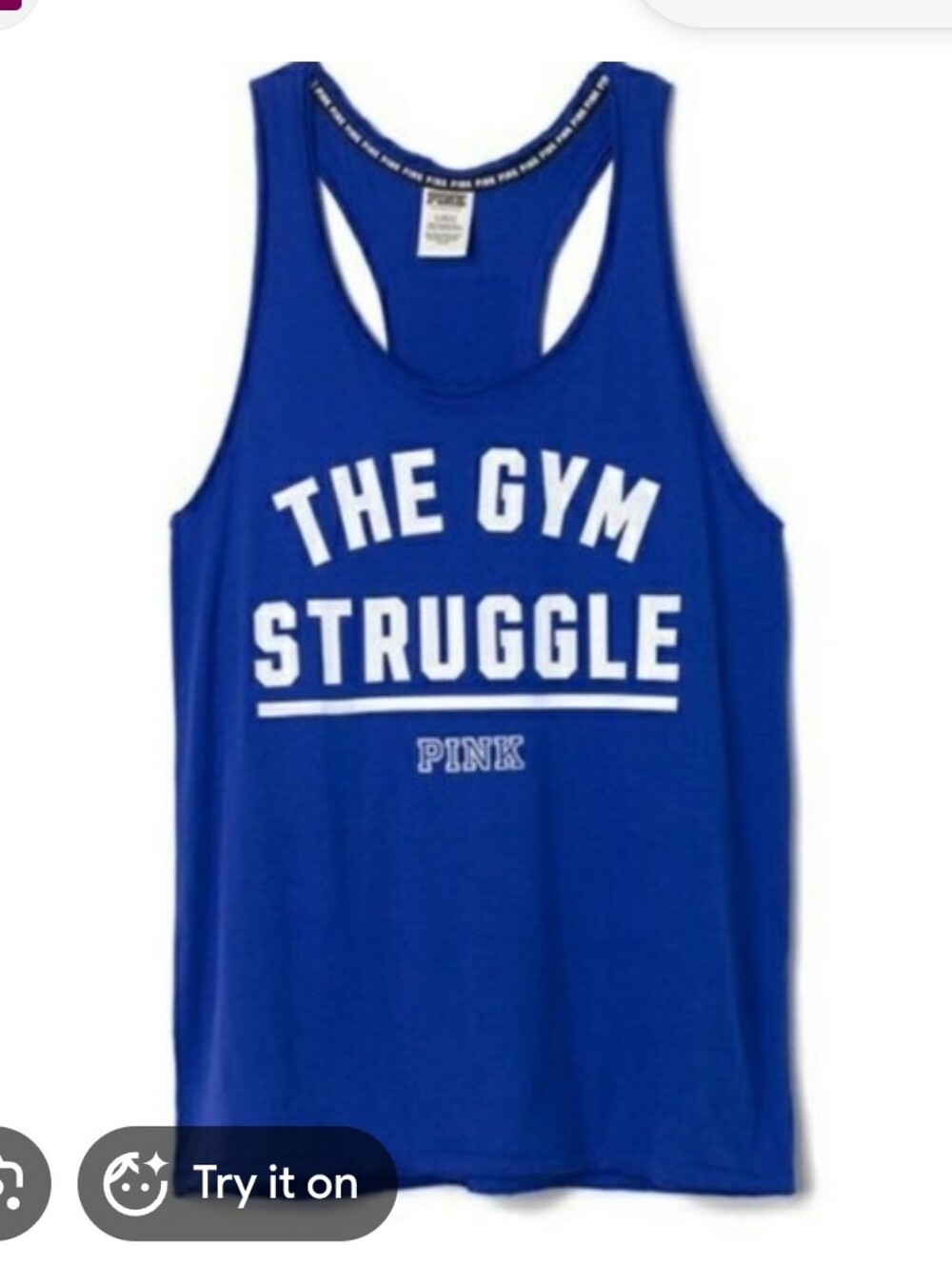 PINK Victoria's Secret 'The Gym Struggle' Tank Top